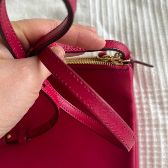 Celine trio large fushia dark pink shoulder bag - Picture 3 of 16